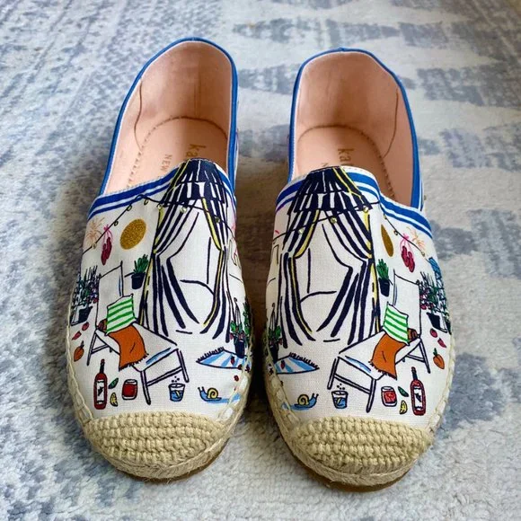 Kate Spade Rooftop Espadrilles Like New - Picture 3 of 13
